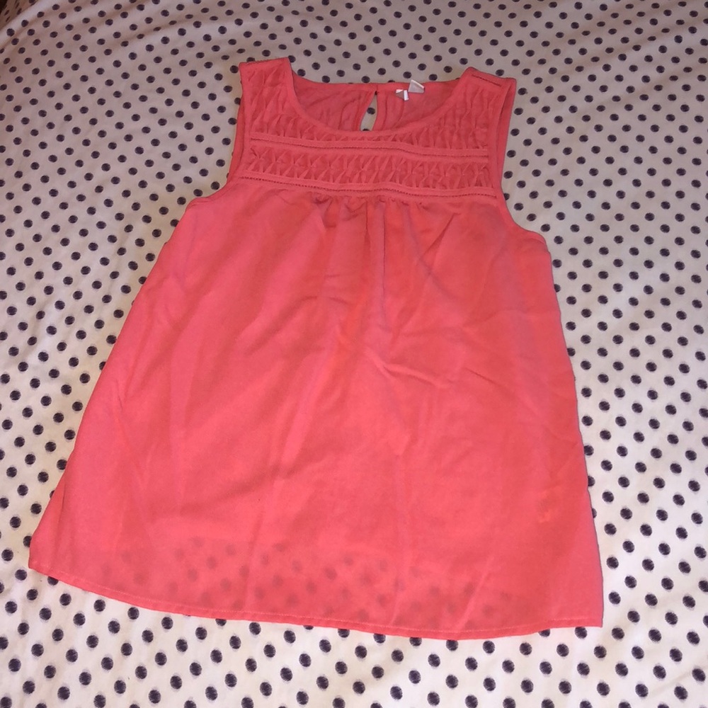 Pink/peach tank